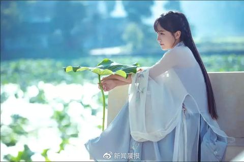 李子柒手制植物印染长裙出圈